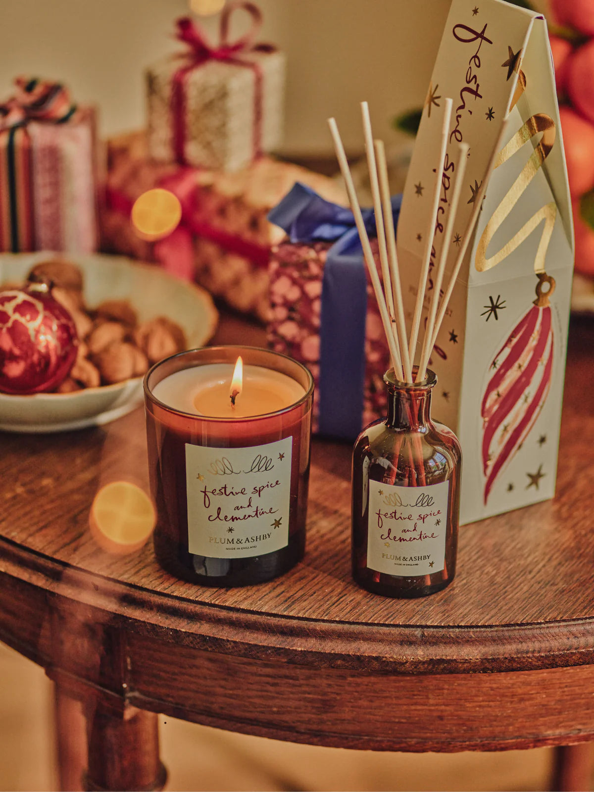 Plum & Ashby Festive Spice & Clementine Candle 220g