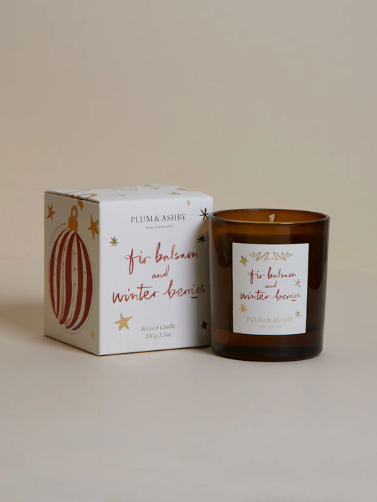 Plum &  Ashby Fir Balsam & Winter Berries Candle 220g