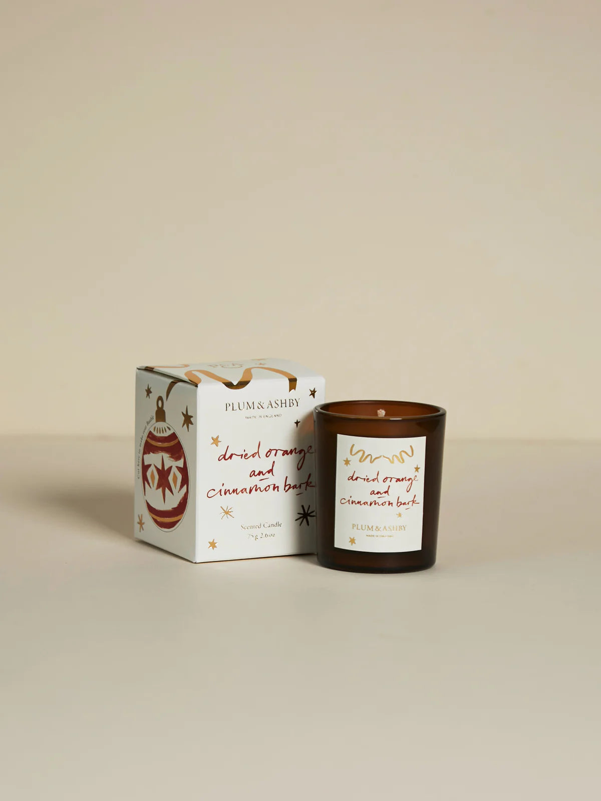 Plum & Ashby Dried Orange and Cinnamon Bark Votive 75g