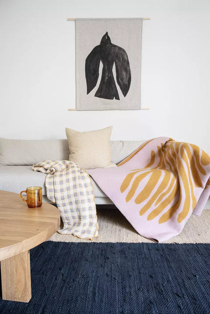 Pine Pink + Yellow Throw