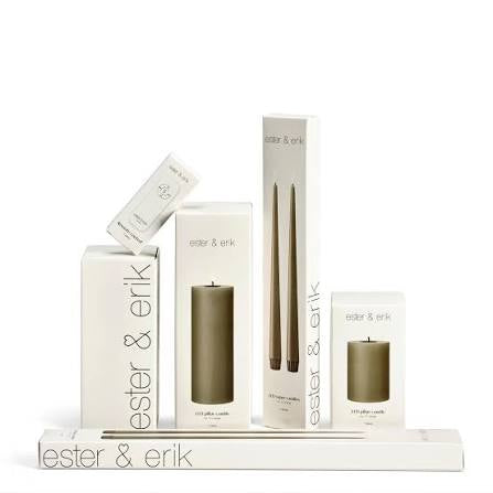 Ester & Erik LED Taper Candles 2 pcs - Pale Ginger