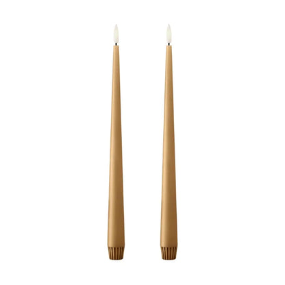 Ester & Erik LED Taper Candles 2 pcs- Almond Butter