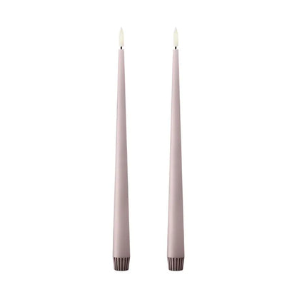 Ester & Erik LED Taper Candles 2 pcs - Soft Rose
