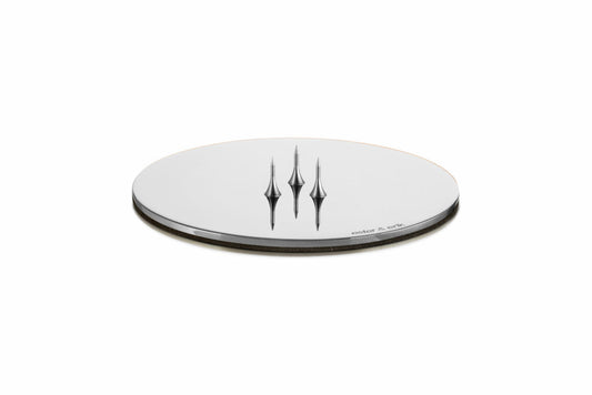 Ester & Erik Candle Plate Small - Silver Shiny