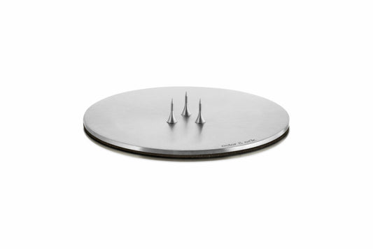 Ester & Erik Candle Plate Small - Silver Matt