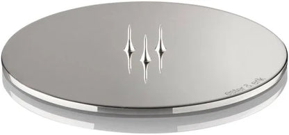 Ester & Erik Candle Plate Large - Silver Shiny