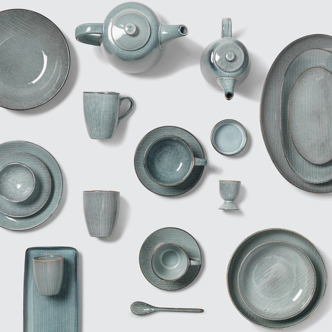 Nordic Sea Bowl with Small Feet