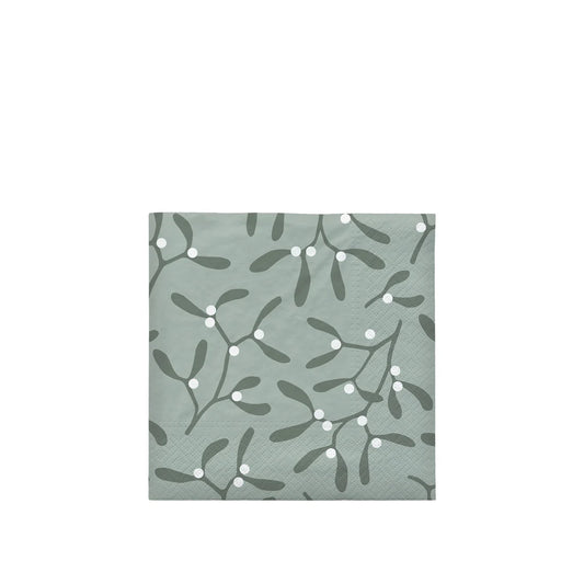Mistletoe Paper Napkin 20 Pcs