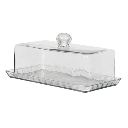 Hammered Glass Cloche