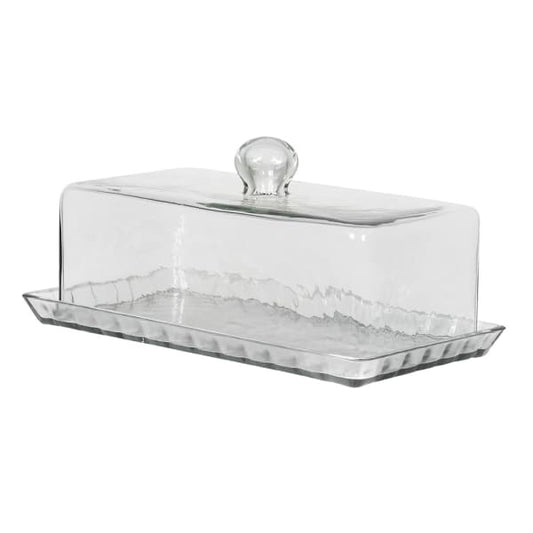 Hammered Glass Cloche