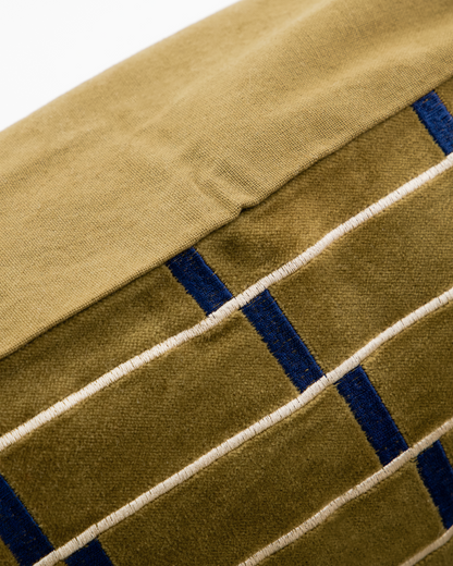 Blue Block Lines Cushion 70 x 50