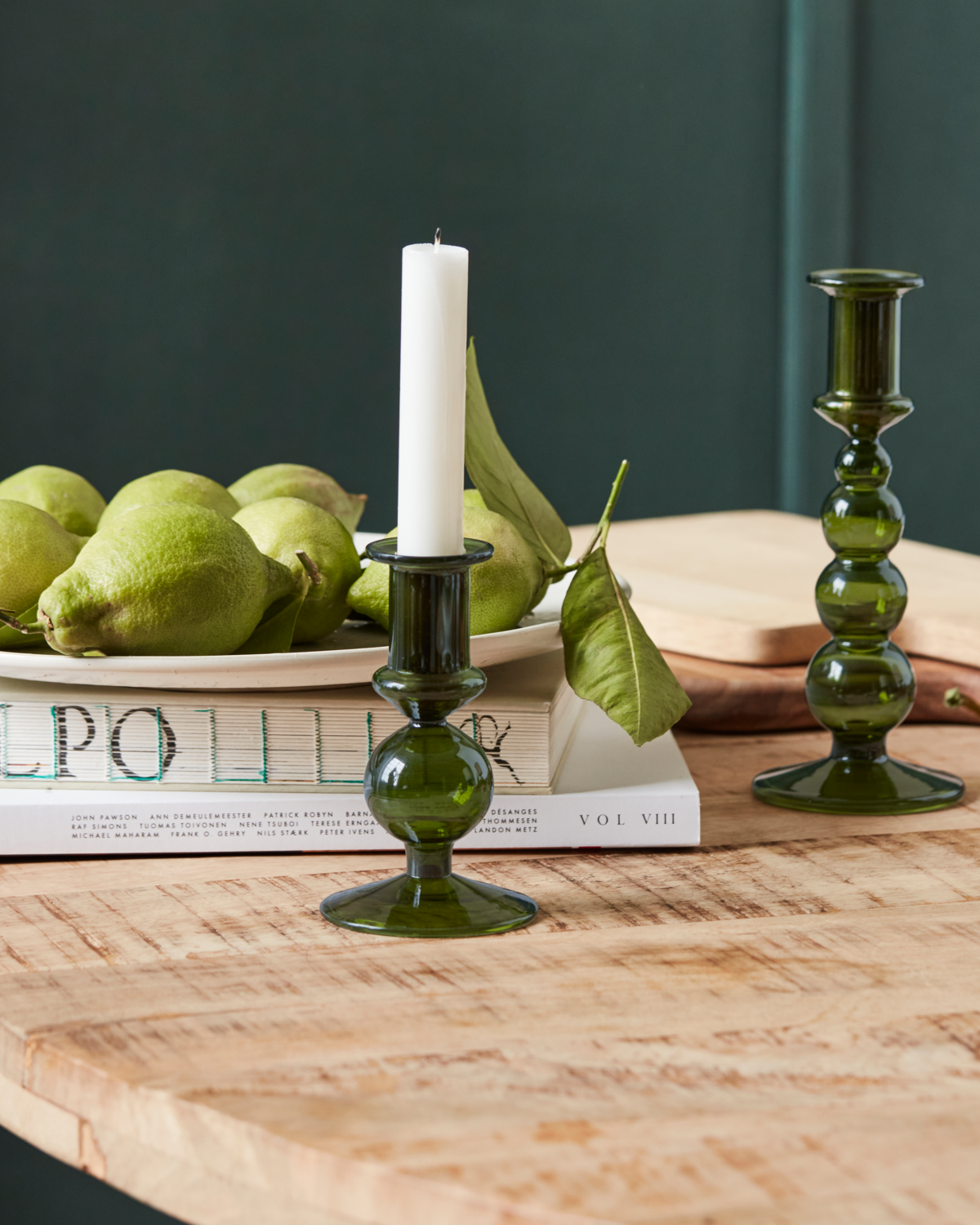 Bubble Candle stand Short - Green