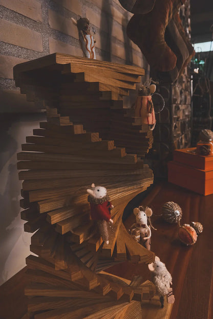 Mice White - Dungarees / Dickie Bow / Present