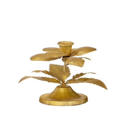 Candle Holder /  Winter Rose Golden