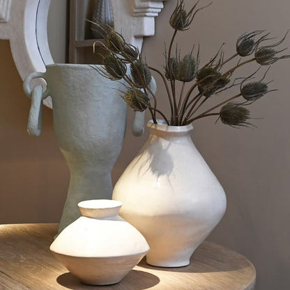 Small Mediterranean Squat Vase
