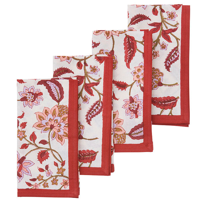 Napkin 45x45cm Divya Ruby S/4pcs
