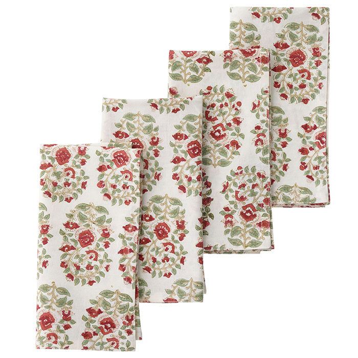 Napkin 45x45cm Mallika Scarlet S/4pcs