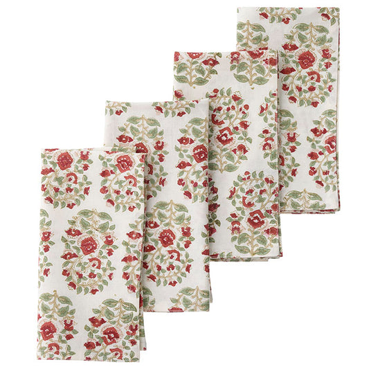 Napkin 45x45cm Mallika Scarlet S/4pcs