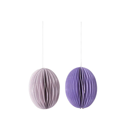 Paper Eggs Swirl Lilac S S/2pcs