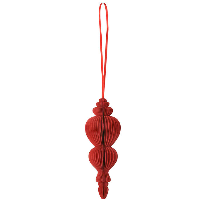 Honeycomb Ornament H30cm Spire Ruby