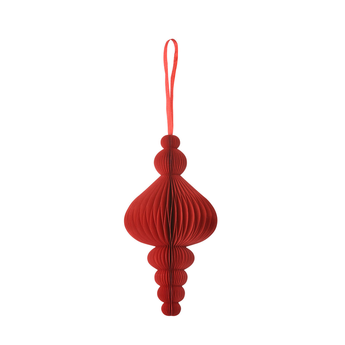 Honeycomb Ornament H40cm Flare Ruby