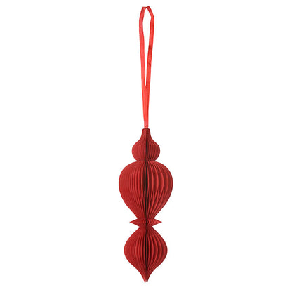 Honeycomb Ornament H40cm Spire Ruby