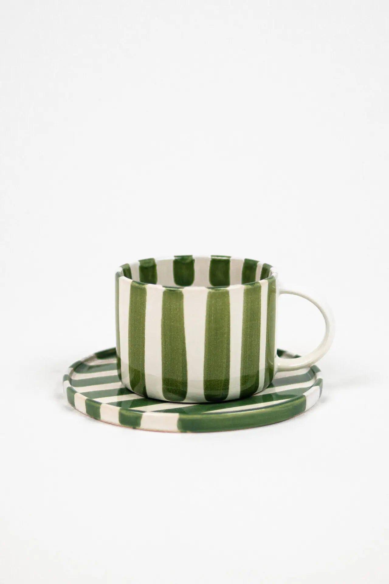 Monica cup with saucer green