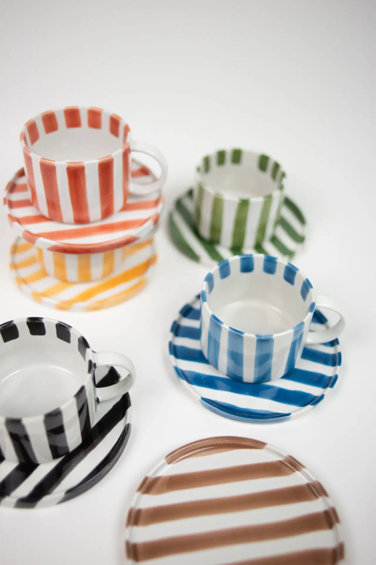 Monica cup with saucer green