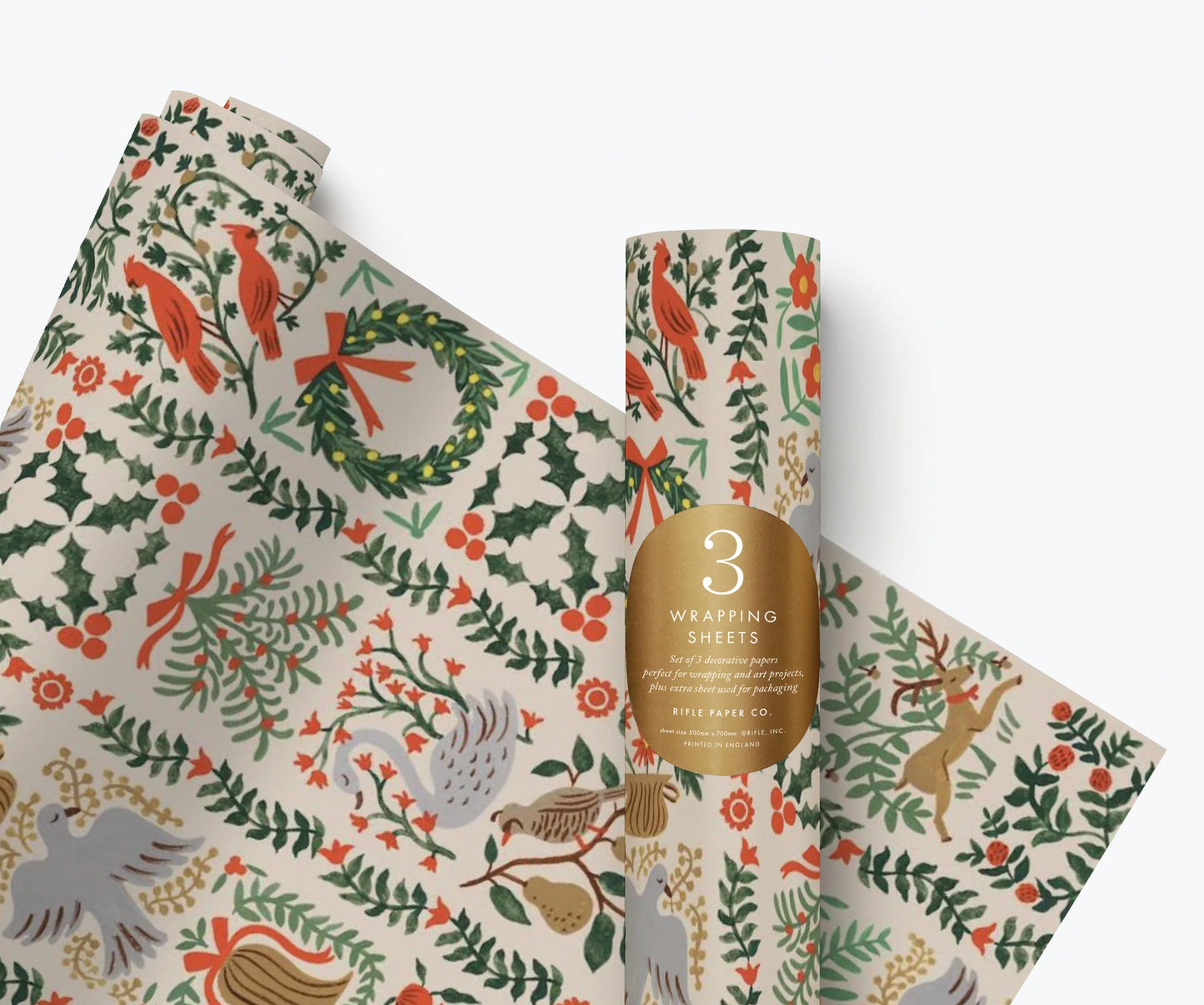 Rifle Paper Christmas Tide 3 Wrap Roll