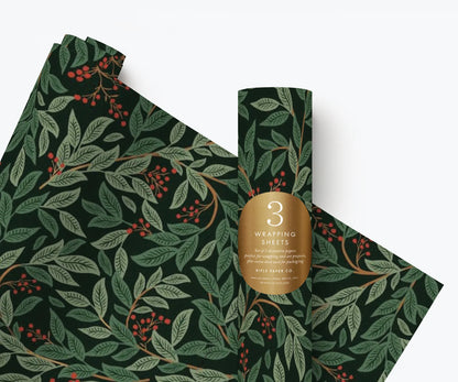 Rifle Paper Willowberry 3 Roll Wrap
