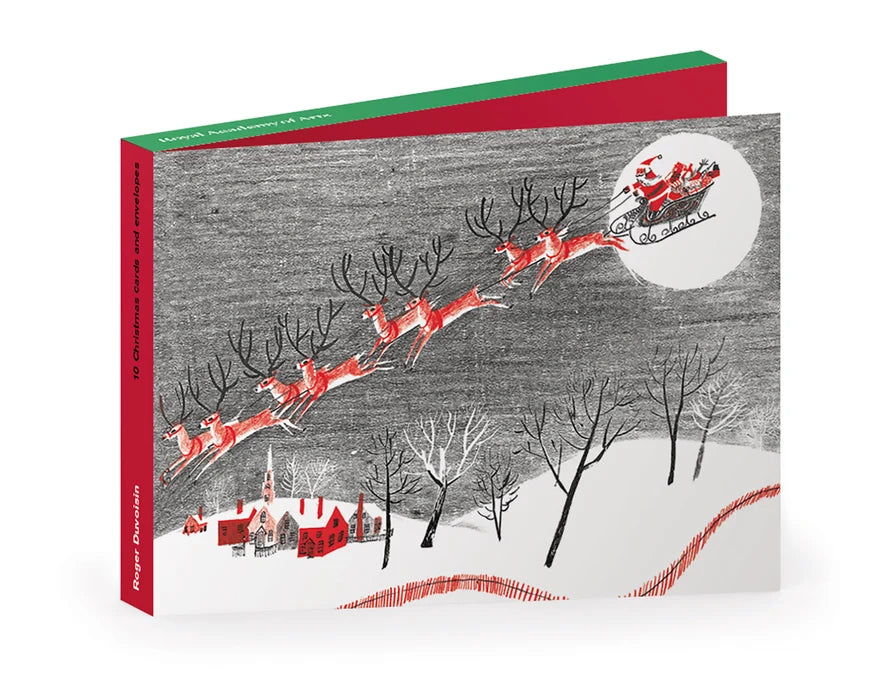 Royal Academy - Christmas Wallet / Roger Duvoisin Santa's Sleigh / Pk 10