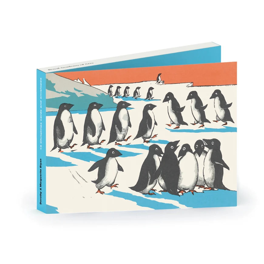 Royal Academy - Christmas Wallet /  Dorothy & Marguerite Bryan, Penguins / Pk 10