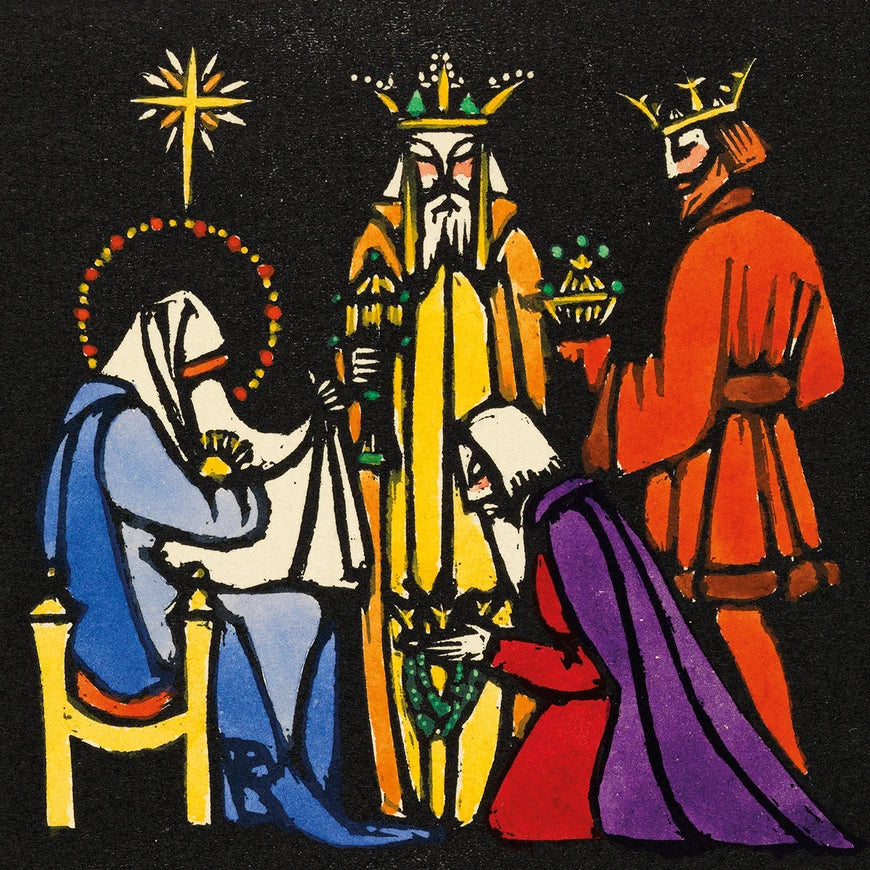 The Courtauld - Christmas Wallet / Winifred Gill, Three Kings / Pk 10