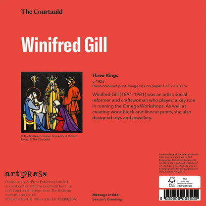 The Courtauld - Christmas Wallet / Winifred Gill, Three Kings / Pk 10