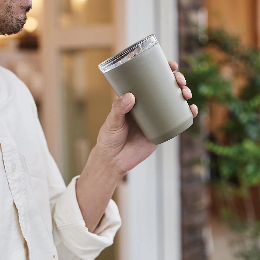 Kinto To Go Travel Tumbler / With Plug Khaki 360ml