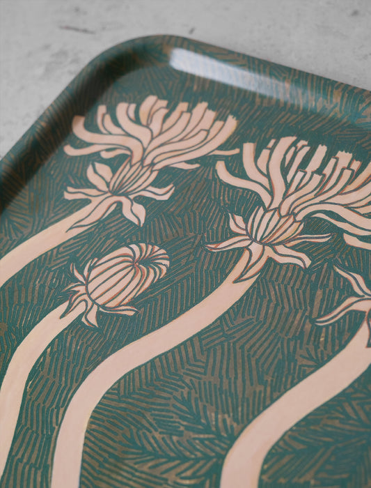 Floral Birch Tray