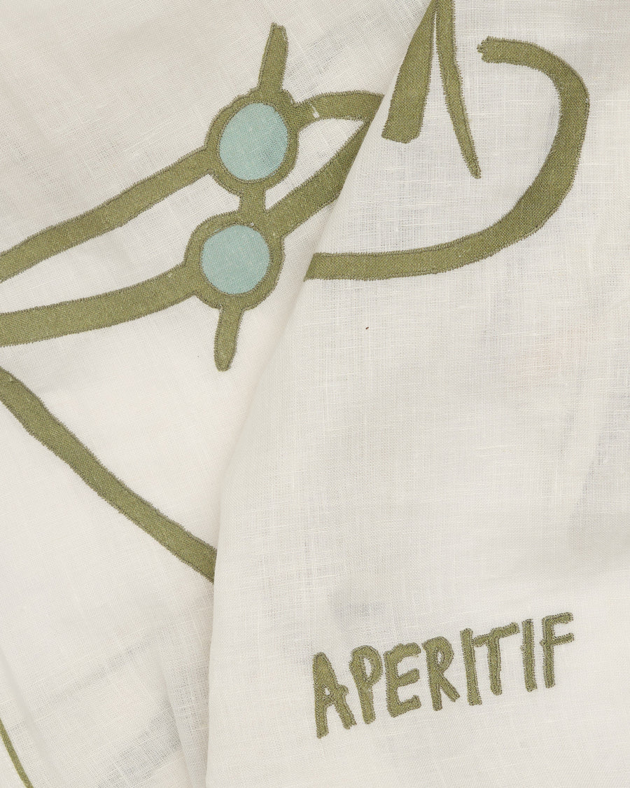 Amuse la Bouche Linen Tea Towel - Cocktail