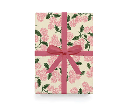 Rifle Paper Pink Hydrangea 3 Roll Wrap