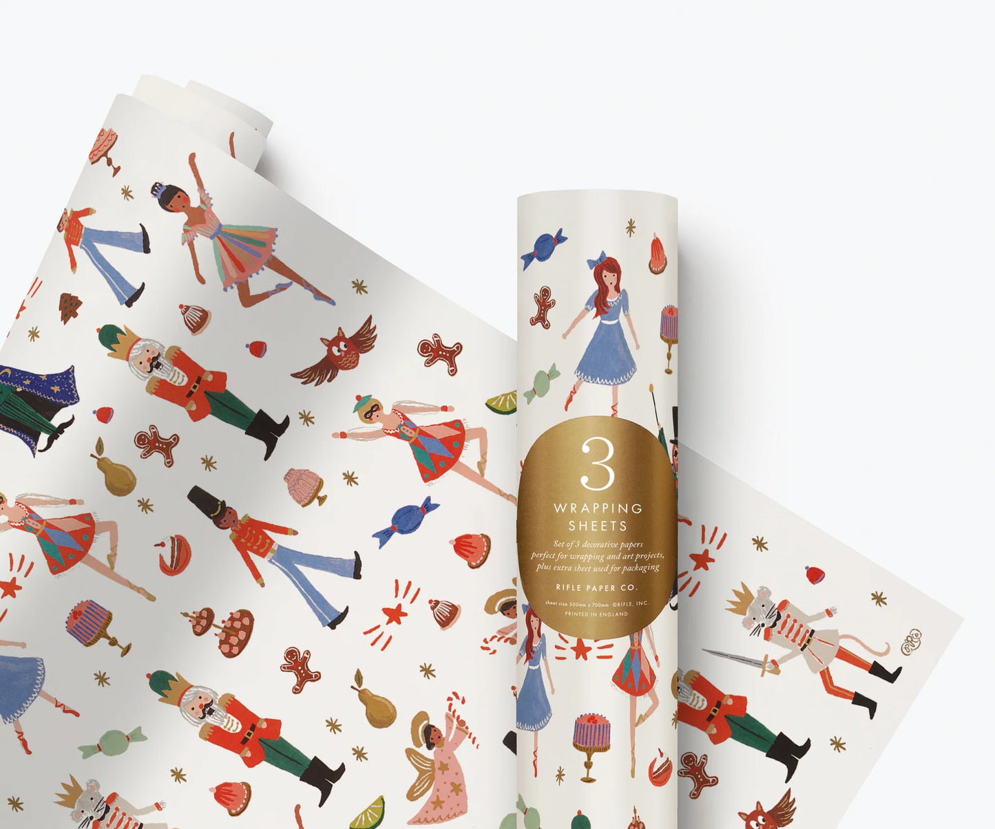 Rifle Paper Nutcracker 3 Wrap Roll