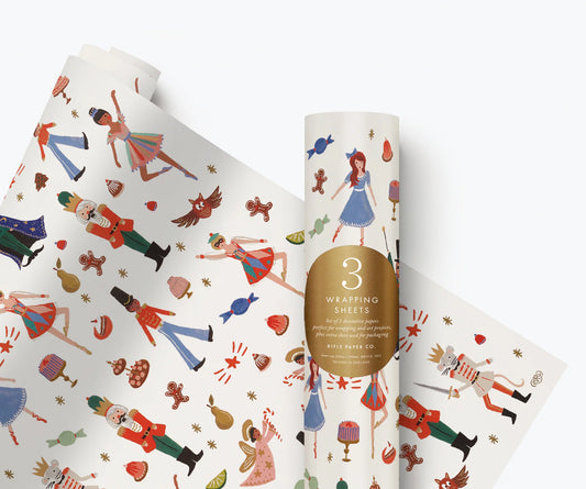 Rifle Paper Nutcracker 3 Wrap Roll