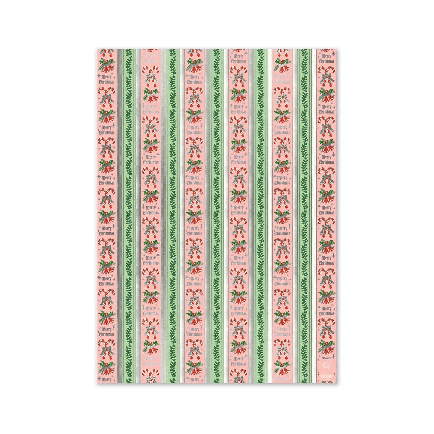 Rifle Paper Candy Cane Stripe 3 Wrap Roll