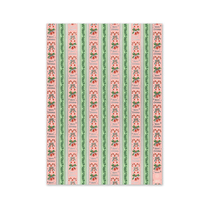 Rifle Paper Candy Cane Stripe 3 Wrap Roll