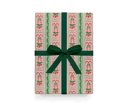 Rifle Paper Candy Cane Stripe 3 Wrap Roll