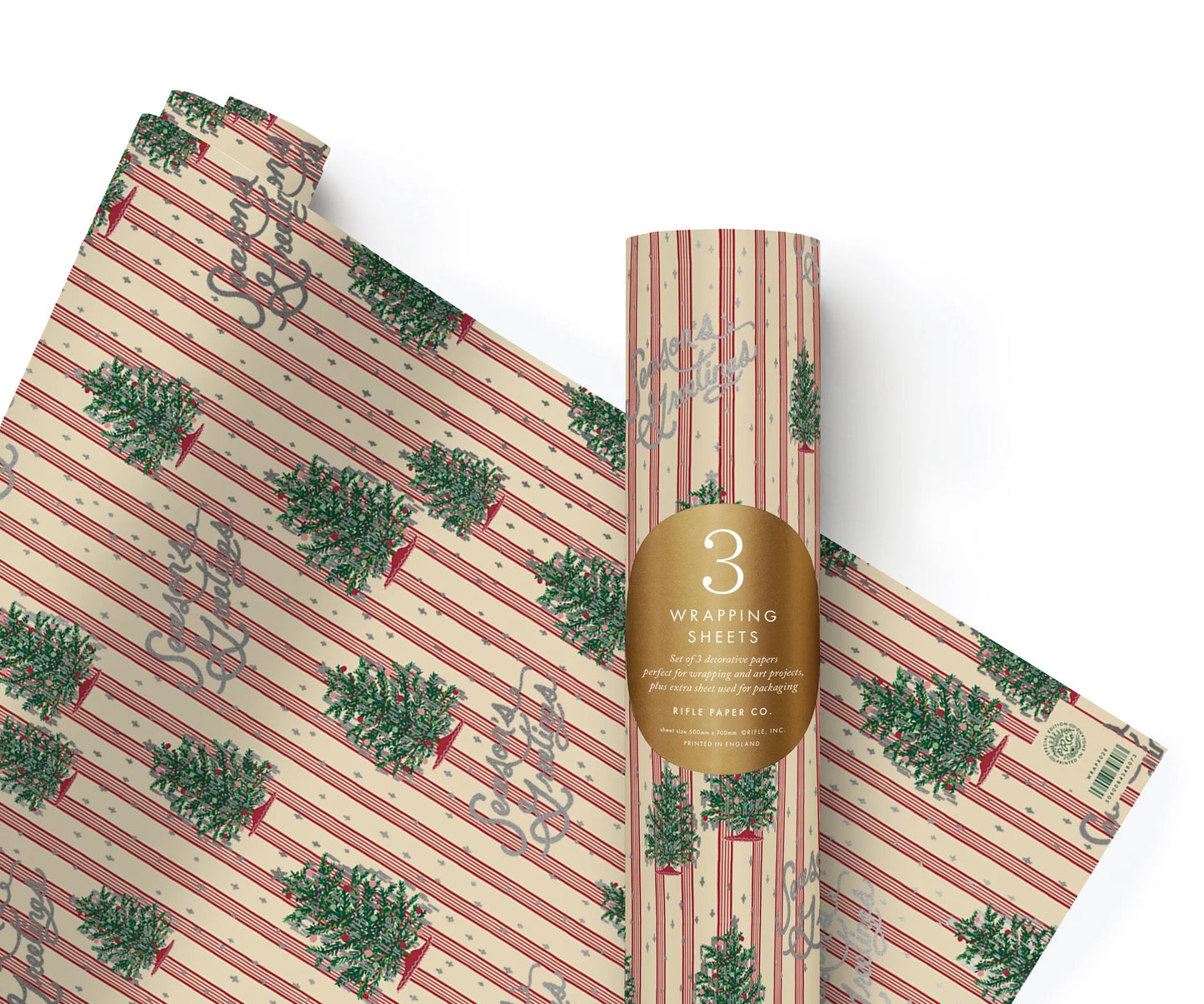 Rifle Paper Tinsel Tree 3 Wrap Roll