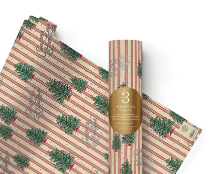 Rifle Paper Tinsel Tree 3 Wrap Roll