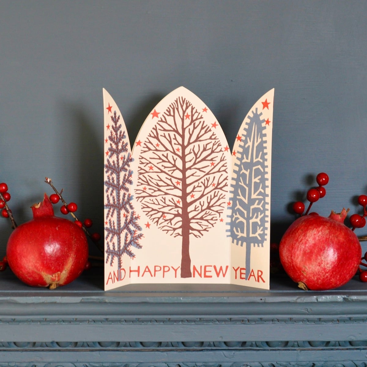 Cambridge Imprint Extra Special Triptych Card Winter Trees