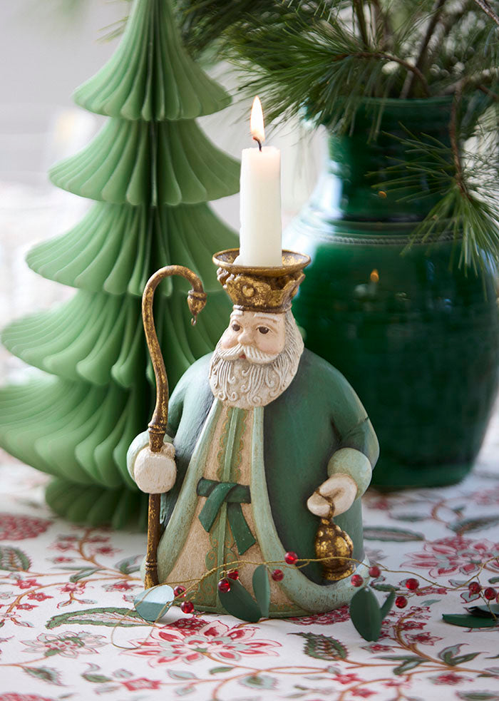 Santa Candle Holder / Ivy