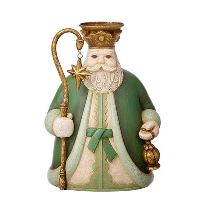 Santa Candle Holder / Ivy