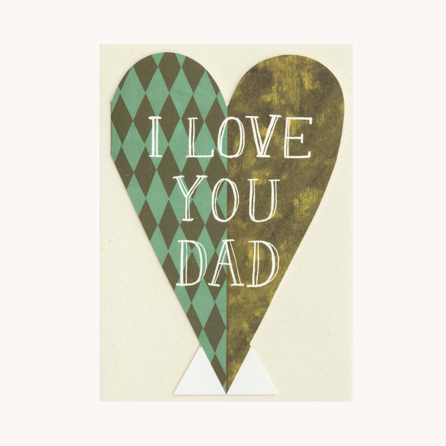 I Love You Dad Heart Greetings Card