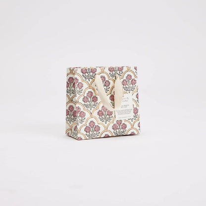 Hand Block Printed Gift Bags (Small) - Pink Earth Collection